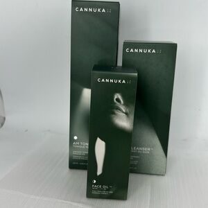 Cannuka lux skincare toner cleanser face oil 3 Pc bundle NWT